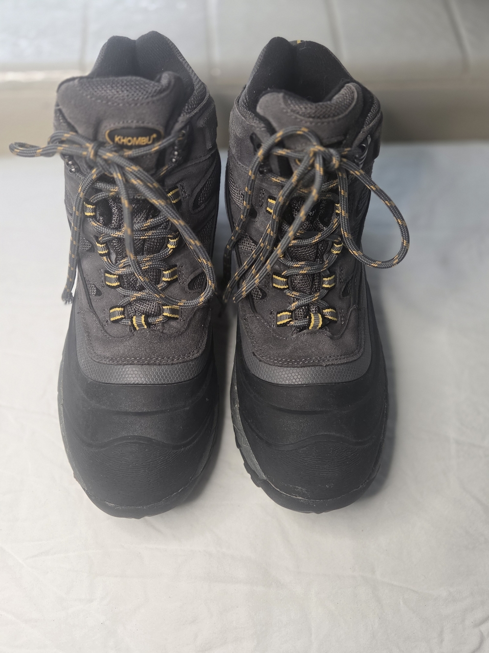 Khombu Men's Black Outdoor Hiker Boots